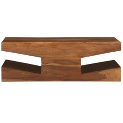 vidaXL Mesa de centro de madera maciza de sheesham 90x60x30 cm