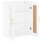 vidaXL Armario de pared madera ingeniería blanco brillo 69,5x34x90 cm vidaXL Armario de pared madera ingeniería blanco brillo 69,5x34x90 cm