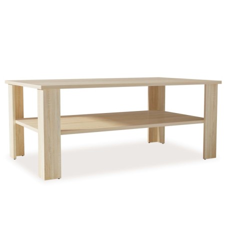 vidaXL Mesa de centro madera de ingeniería roble 100x59x42 cm