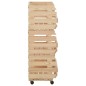 vidaXL Carrito para verduras madera maciza de pino 37x30x80 cm vidaXL Carrito para verduras madera maciza de pino 37x30x80 cm