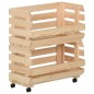 vidaXL Carrito para verduras madera maciza de pino 37x30x80 cm vidaXL Carrito para verduras madera maciza de pino 37x30x80 cm