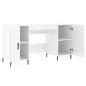 vidaXL Escritorio madera contrachapada blanco brillante 140x50x75 cm vidaXL Escritorio madera contrachapada blanco brillante 140x50x75 cm