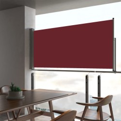 vidaXL Toldo lateral retráctil de jardín rojo 60x300 cm
