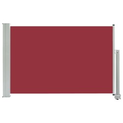 vidaXL Toldo lateral retráctil de jardín rojo 60x300 cm