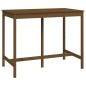 vidaXL Mesa alta de bar madera maciza de pino marrón miel 140x80x110cm vidaXL Mesa alta de bar madera maciza de pino marrón miel 140x80x110cm
