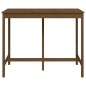 vidaXL Mesa alta de bar madera maciza de pino marrón miel 140x80x110cm vidaXL Mesa alta de bar madera maciza de pino marrón miel 140x80x110cm