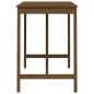 vidaXL Mesa alta de bar madera maciza de pino marrón miel 140x80x110cm vidaXL Mesa alta de bar madera maciza de pino marrón miel 140x80x110cm