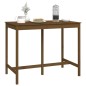 vidaXL Mesa alta de bar madera maciza de pino marrón miel 140x80x110cm vidaXL Mesa alta de bar madera maciza de pino marrón miel 140x80x110cm