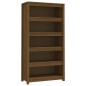vidaXL Estantería madera maciza de pino marrón miel 80x35x154 cm vidaXL Estantería madera maciza de pino marrón miel 80x35x154 cm