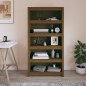 vidaXL Estantería madera maciza de pino marrón miel 80x35x154 cm vidaXL Estantería madera maciza de pino marrón miel 80x35x154 cm