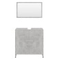 vidaXL Conjunto de muebles de baño madera contrachapada gris hormigón vidaXL Conjunto de muebles de baño madera contrachapada gris hormigón