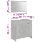 vidaXL Conjunto de muebles de baño madera contrachapada gris hormigón vidaXL Conjunto de muebles de baño madera contrachapada gris hormigón