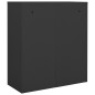 vidaXL Armario de oficina de acero gris antracita 90x40x102 cm