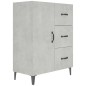 vidaXL Aparador de madera de ingeniería gris hormigón 69,5x34x90 cm vidaXL Aparador de madera de ingeniería gris hormigón 69,5x34x90 cm