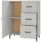 vidaXL Aparador de madera de ingeniería gris hormigón 69,5x34x90 cm vidaXL Aparador de madera de ingeniería gris hormigón 69,5x34x90 cm