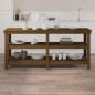 vidaXL Banco de trabajo madera maciza de pino marrón miel 181x50x80 cm vidaXL Banco de trabajo madera maciza de pino marrón miel 181x50x80 cm