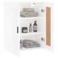 vidaXL Armario de pared madera ingeniería blanco brillo 69,5x34x90 cm vidaXL Armario de pared madera ingeniería blanco brillo 69,5x34x90 cm