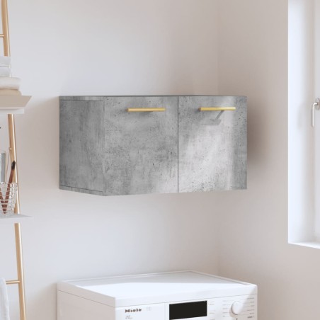 vidaXL Armario de pared madera ingeniería gris hormigón 60x36,5x35 cm
