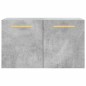 vidaXL Armario de pared madera ingeniería gris hormigón 60x36,5x35 cm vidaXL Armario de pared madera ingeniería gris hormigón 60x36,5x35 cm
