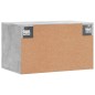 vidaXL Armario de pared madera ingeniería gris hormigón 60x36,5x35 cm vidaXL Armario de pared madera ingeniería gris hormigón 60x36,5x35 cm