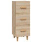 vidaXL Aparador madera contrachapada color roble Sonoma 34,5x34x90 cm vidaXL Aparador madera contrachapada color roble Sonoma 34,5x34x90 cm