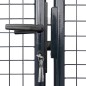 vidaXL Puerta de malla de jardín acero galvanizado gris 289x200 cm vidaXL Puerta de malla de jardín acero galvanizado gris 289x200 cm