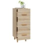 vidaXL Aparador madera contrachapada color roble Sonoma 34,5x34x90 cm vidaXL Aparador madera contrachapada color roble Sonoma 34,5x34x90 cm