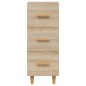 vidaXL Aparador madera contrachapada color roble Sonoma 34,5x34x90 cm vidaXL Aparador madera contrachapada color roble Sonoma 34,5x34x90 cm