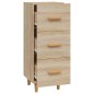 vidaXL Aparador madera contrachapada color roble Sonoma 34,5x34x90 cm vidaXL Aparador madera contrachapada color roble Sonoma 34,5x34x90 cm