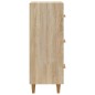 vidaXL Aparador madera contrachapada color roble Sonoma 34,5x34x90 cm vidaXL Aparador madera contrachapada color roble Sonoma 34,5x34x90 cm