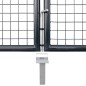 vidaXL Puerta de malla de jardín acero galvanizado gris 289x200 cm vidaXL Puerta de malla de jardín acero galvanizado gris 289x200 cm