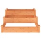 vidaXL Jardinera arriate madera maciza de abeto marrón 120x120x56 cm vidaXL Jardinera arriate madera maciza de abeto marrón 120x120x56 cm