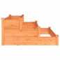 vidaXL Jardinera arriate madera maciza de abeto marrón 120x120x56 cm vidaXL Jardinera arriate madera maciza de abeto marrón 120x120x56 cm