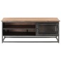 vidaXL Mesa de centro de madera maciza de acacia gris 90x50x35 cm vidaXL Mesa de centro de madera maciza de acacia gris 90x50x35 cm