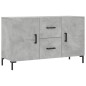 vidaXL Aparador de madera de ingeniería gris hormigón 100x36x60 cm
