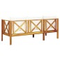 vidaXL Banco jardín 3 plazas con cojines madera maciza acacia 179 cm vidaXL Banco jardín 3 plazas con cojines madera maciza acacia 179 cm
