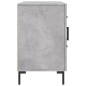 vidaXL Aparador de madera de ingeniería gris hormigón 100x36x60 cm