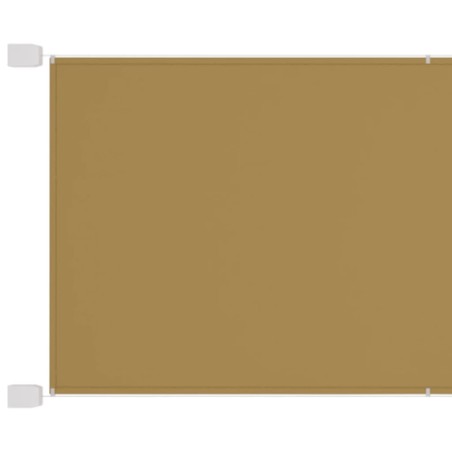 vidaXL Toldo vertical beige 140x800 cm tela oxford