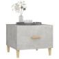 vidaXL Mesa de centro madera contrachapada gris hormigón 50x50x40cm vidaXL Mesa de centro madera contrachapada gris hormigón 50x50x40cm