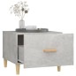 vidaXL Mesa de centro madera contrachapada gris hormigón 50x50x40cm vidaXL Mesa de centro madera contrachapada gris hormigón 50x50x40cm