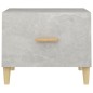 vidaXL Mesa de centro madera contrachapada gris hormigón 50x50x40cm vidaXL Mesa de centro madera contrachapada gris hormigón 50x50x40cm