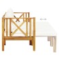 vidaXL Banco jardín 3 plazas con cojines madera maciza acacia 179 cm vidaXL Banco jardín 3 plazas con cojines madera maciza acacia 179 cm