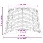 vidaXL Pantalla para lámpara mimbre marrón Ø40x26 cm vidaXL Pantalla para lámpara mimbre marrón Ø40x26 cm