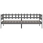 vidaXL Sofá cama madera maciza de pino gris 80x200 cm