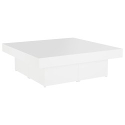 vidaXL Mesa de centro madera contrachapada blanco 90x90x28 cm
