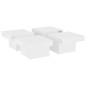 vidaXL Mesa de centro madera contrachapada blanco 90x90x28 cm vidaXL Mesa de centro madera contrachapada blanco 90x90x28 cm