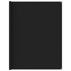 vidaXL Alfombra para tienda de campaña negro 250x250 cm