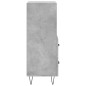 vidaXL Aparador de madera contrachapada gris hormigón 34,5x34x90 cm vidaXL Aparador de madera contrachapada gris hormigón 34,5x34x90 cm
