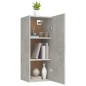 vidaXL Armario de pared contrachapada gris hormigón 34,5x34x90 cm vidaXL Armario de pared contrachapada gris hormigón 34,5x34x90 cm
