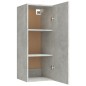 vidaXL Armario de pared contrachapada gris hormigón 34,5x34x90 cm vidaXL Armario de pared contrachapada gris hormigón 34,5x34x90 cm